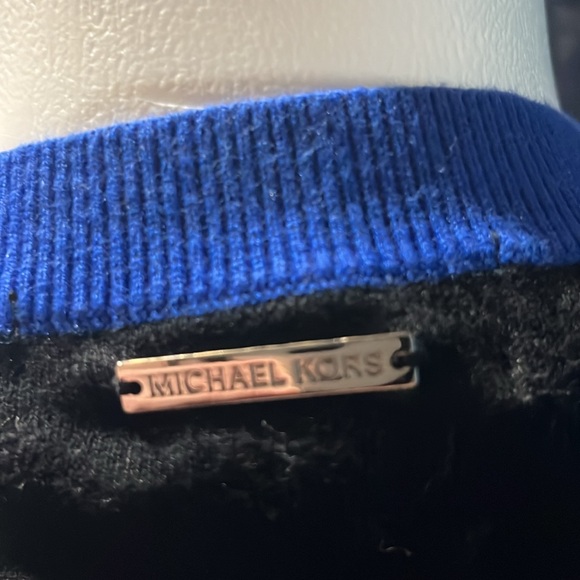 Michael Kors blue/black sweater - Picture 3 of 6